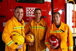 Our team at the fires