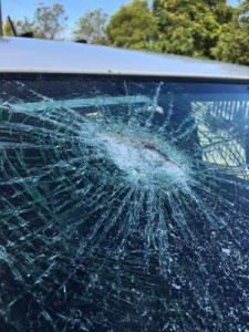 Cars keyed, windows smashed