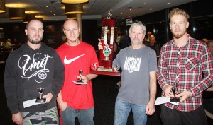 Auto team bowls in