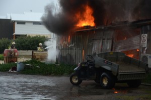 Golf club equipment destroyed in blaze