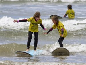 Girls get on board for surf skills