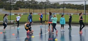 Netballers put through paces
