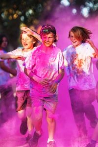 Lots of colour in school dash