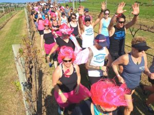 Lots of wine-ing on fun run