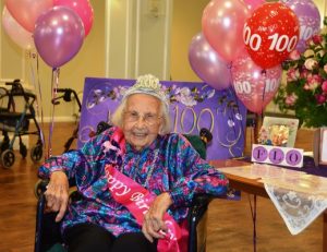 Flo celebrates her 100th