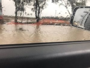 Rain causes localised flooding