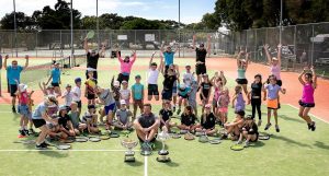 Tennis champ inspires local players