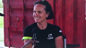 A coach, on and off the track