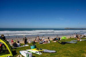 Shark bites teens at Grove beach