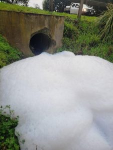 Foam causes havoc in Barwon River
