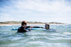 Surfers train for life