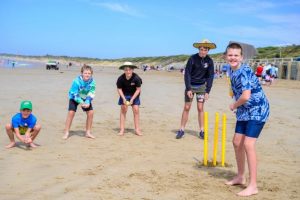Howzat! Beach cricket fun for the holidays
