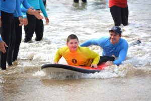Surf event events attracts hundreds