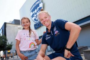 Kate kicking goals for brain cancer