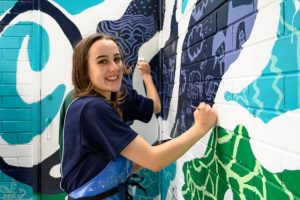 Newcomb’s mural of hope