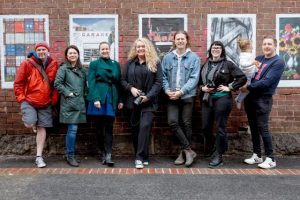 Laneway bristles with art