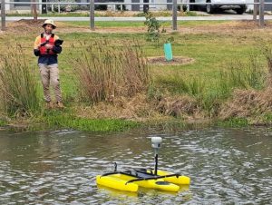 Drone gets information below the surface