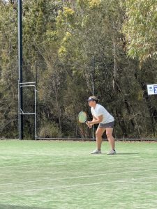 Back on the tennis court