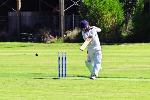 Sun shines down on local cricketers