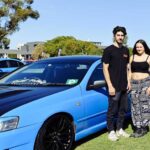 Johnny Murgana & Marissa Carter with his 2004 Ford XR6 ute