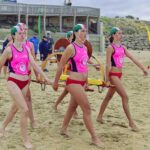 The Rescue and Resuscitation team from South Melbourne Lifesaving club marching