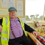 Brian Coleman in thd signal box