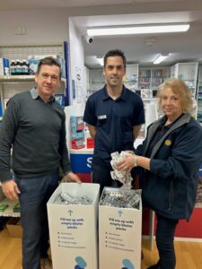Bowling club and Rotary unite for recycling