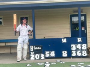 Double ton delight for Aaron
