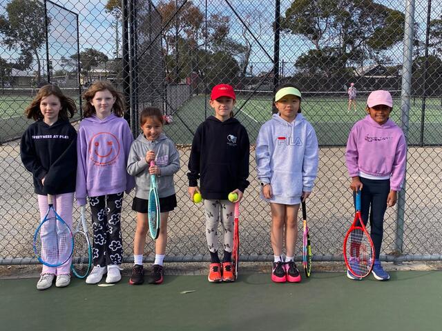 Orange Ball juniors having a blast