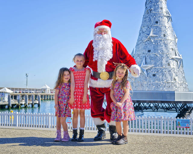 Santa visits Geelong