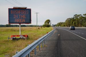 Be aware of fire danger before travelling