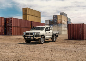 Triton back in work gear